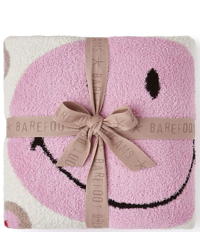 Barefoot Dreams CozyChic Smiley Stripe Throw Blanket
