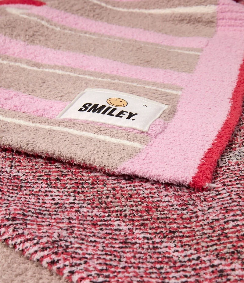Barefoot Dreams CozyChic Smiley Stripe Throw Blanket