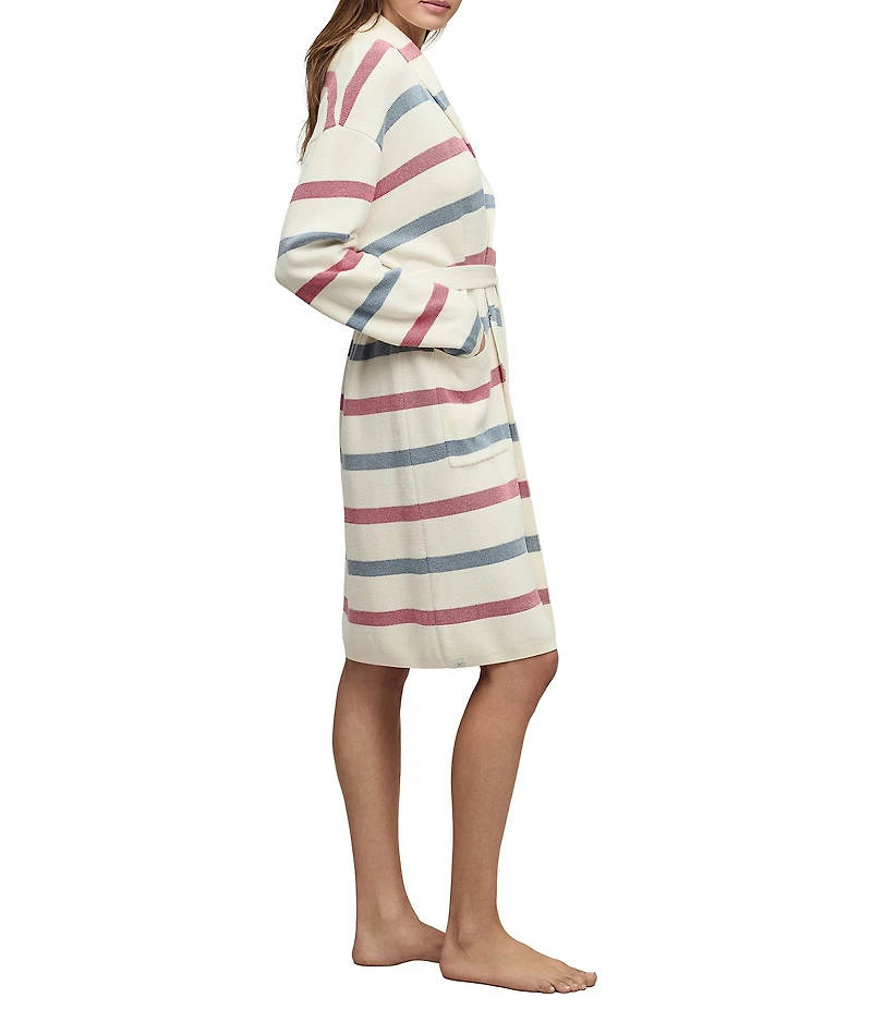 Barefoot Dreams CozyChic Ultra Lite® Cotton Stripe Short Robe