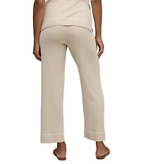 Barefoot Dreams CozyChic Ultra Lite® Knit Contrast Stripe Rib Coordinating Ankle Lounge Pants