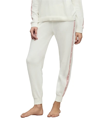 Barefoot Dreams CozyChic Ultra Lite Knit Heart Stripe Coordinating Jogger