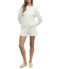 Barefoot Dreams CozyChic Ultra Lite® Knit Seamed Pullover and Short Lounge Set