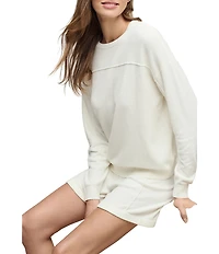 Barefoot Dreams CozyChic Ultra Lite® Knit Seamed Pullover and Short Lounge Set