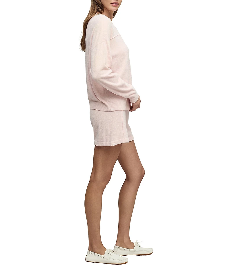 Barefoot Dreams CozyChic Ultra Lite® Knit Seamed Pullover and Short Lounge Set