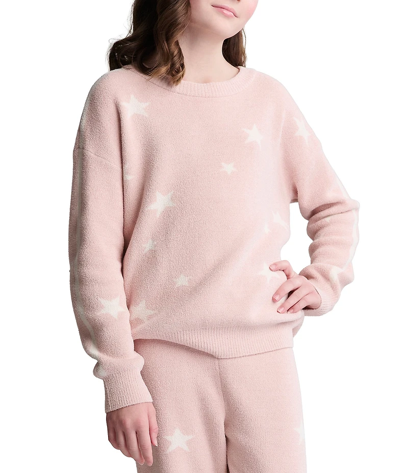 Barefoot Dreams CozyChic Ultra Lite® Little/Big Girls Star Pullover