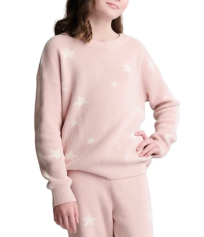 Barefoot Dreams CozyChic Ultra Lite® Little/Big Girls Star Pullover