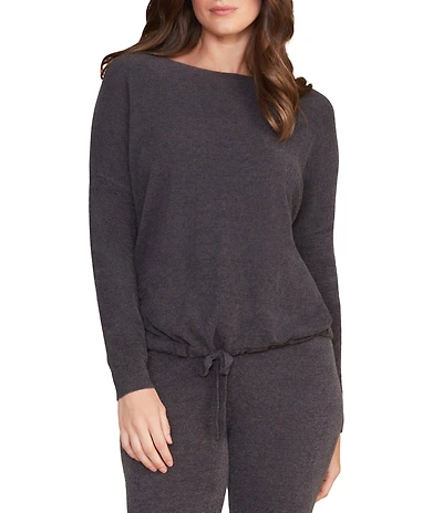 Barefoot Dreams CozyChic Ultra Lite® Long Sleeve Scoop Neck Slouchy Coordinating Lounge Pullover