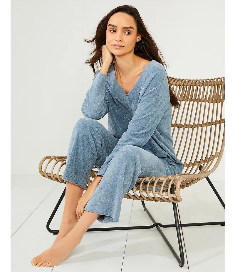 Barefoot Dreams CozyChic Ultra Lite® V Neck Hi-Low Coordinating Pullover