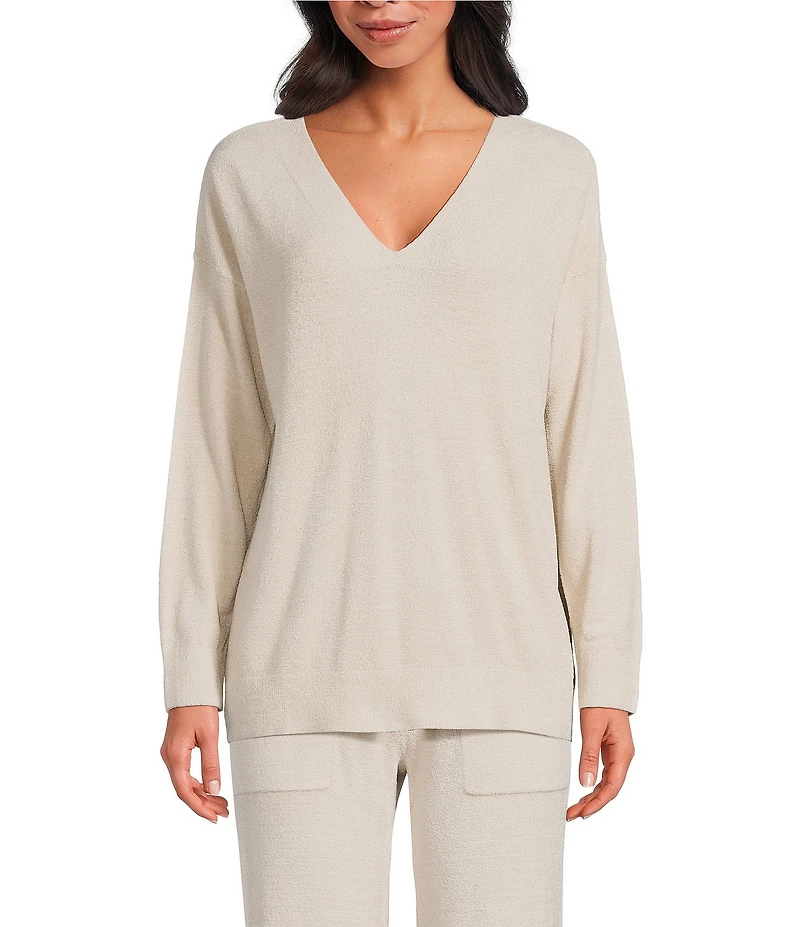 Barefoot Dreams CozyChic Ultra Lite® V Neck Hi-Low Coordinating Pullover