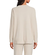 Barefoot Dreams CozyChic Ultra Lite® V Neck Hi-Low Coordinating Pullover