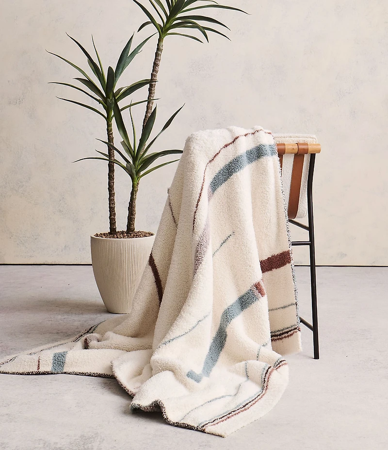 Barefoot Dreams CozyChic® Vista Jacquard Stripe Oversize Throw