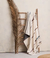 Barefoot Dreams CozyChic® Vista Jacquard Stripe Oversize Throw