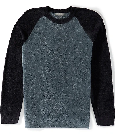 Barefoot Dreams Crew Neck Raglan Sleeve Knit Sweatshirt