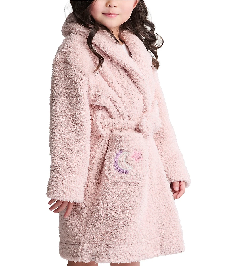 Barefoot Dreams Little Girls Cozy Chic® Embroidered Star Robe