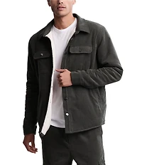 Barefoot Dreams Malibu Collection® Corduroy Sherpa Blend Shirt Jacket