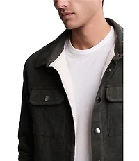 Barefoot Dreams Malibu Collection® Corduroy Sherpa Blend Shirt Jacket