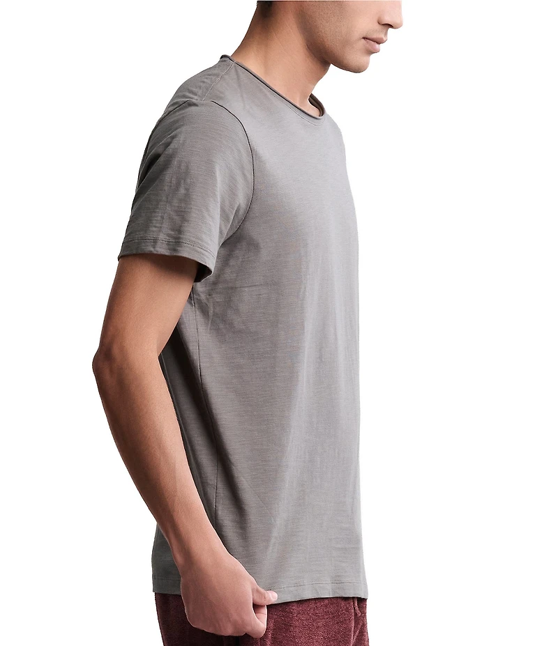 Barefoot Dreams Malibu Collection® Cut Neck Short Sleeve Slub T-Shirt