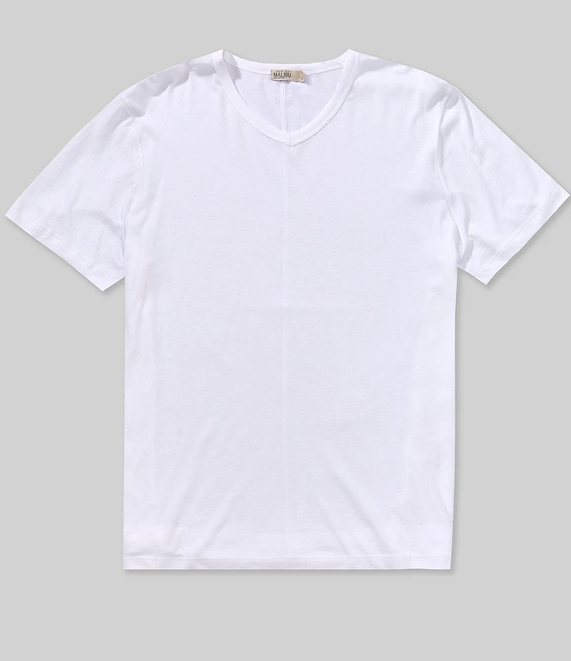 Barefoot Dreams Malibu Collection® V-Neck Short Sleeve Basic T-Shirt