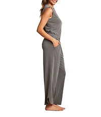 Barefoot Dreams Sand Washed Jersey Tank & Pant Lounge Set