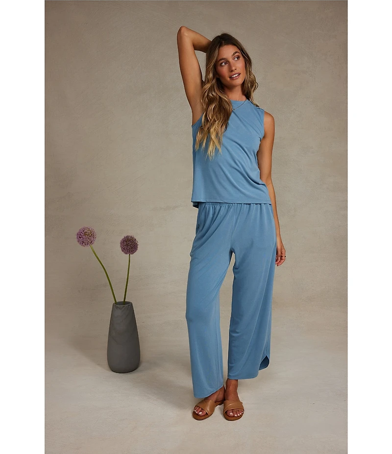 Barefoot Dreams Sand Washed Jersey Tank & Pant Lounge Set