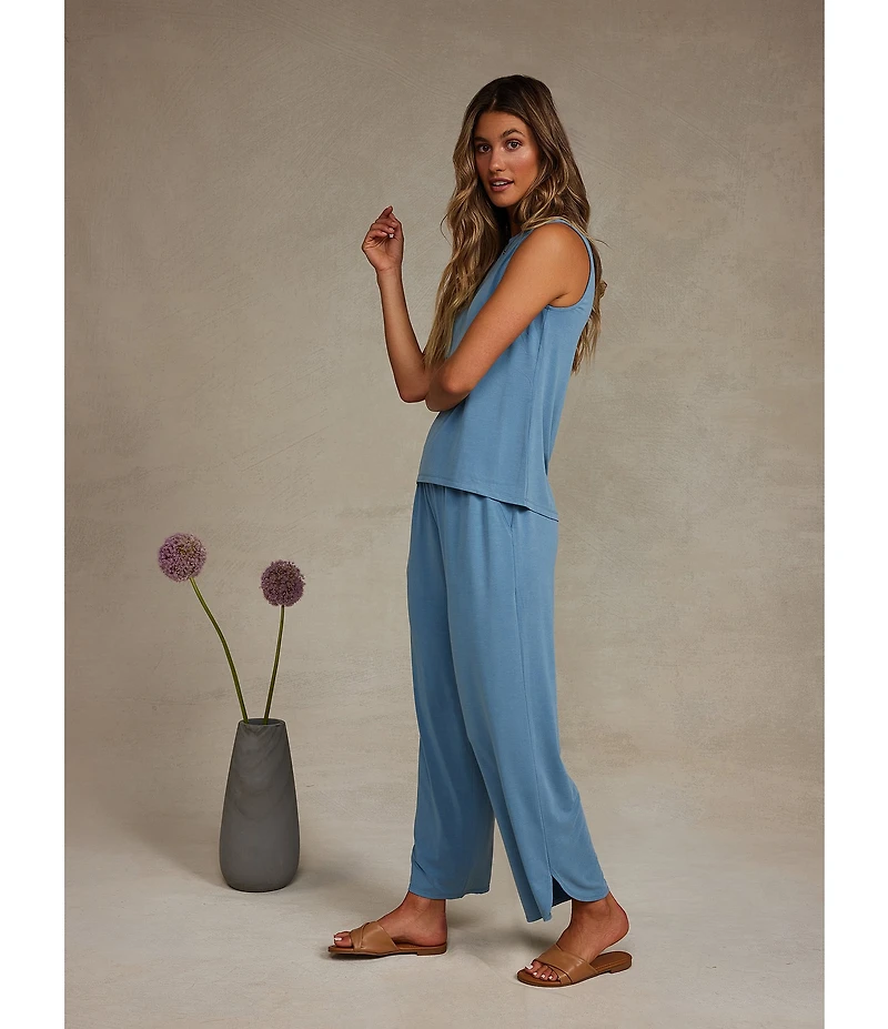 Barefoot Dreams Sand Washed Jersey Tank & Pant Lounge Set