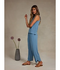 Barefoot Dreams Sand Washed Jersey Tank & Pant Lounge Set