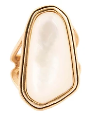 Barse Abstract Mother Of Pearl Statement Ring