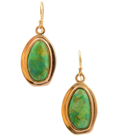 Barse Arden Turquoise Drop Earrings