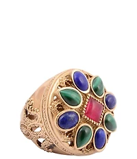 Barse Bronze and Genuine Stone Majestic Hues Statement Ring