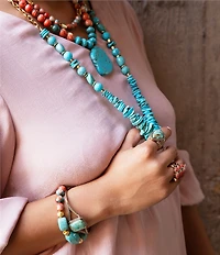 Barse Credence Genuine Turquoise Cuff Bracelet