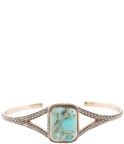 Barse Credence Genuine Turquoise Cuff Bracelet