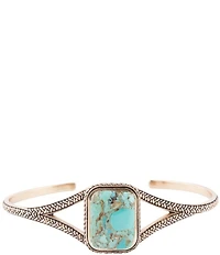 Barse Credence Genuine Turquoise Cuff Bracelet