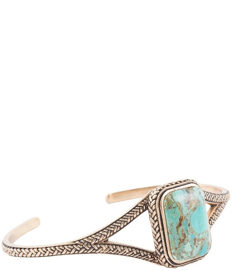 Barse Credence Genuine Turquoise Cuff Bracelet