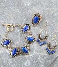 Barse Phantom Lapis Toggle Bracelet