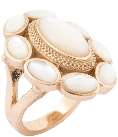 Barse Bronze and Mother Of Pearl Ovation Statement Ring