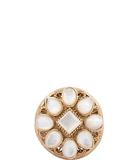 Barse Paris Mother Of Pearl Statement Ring