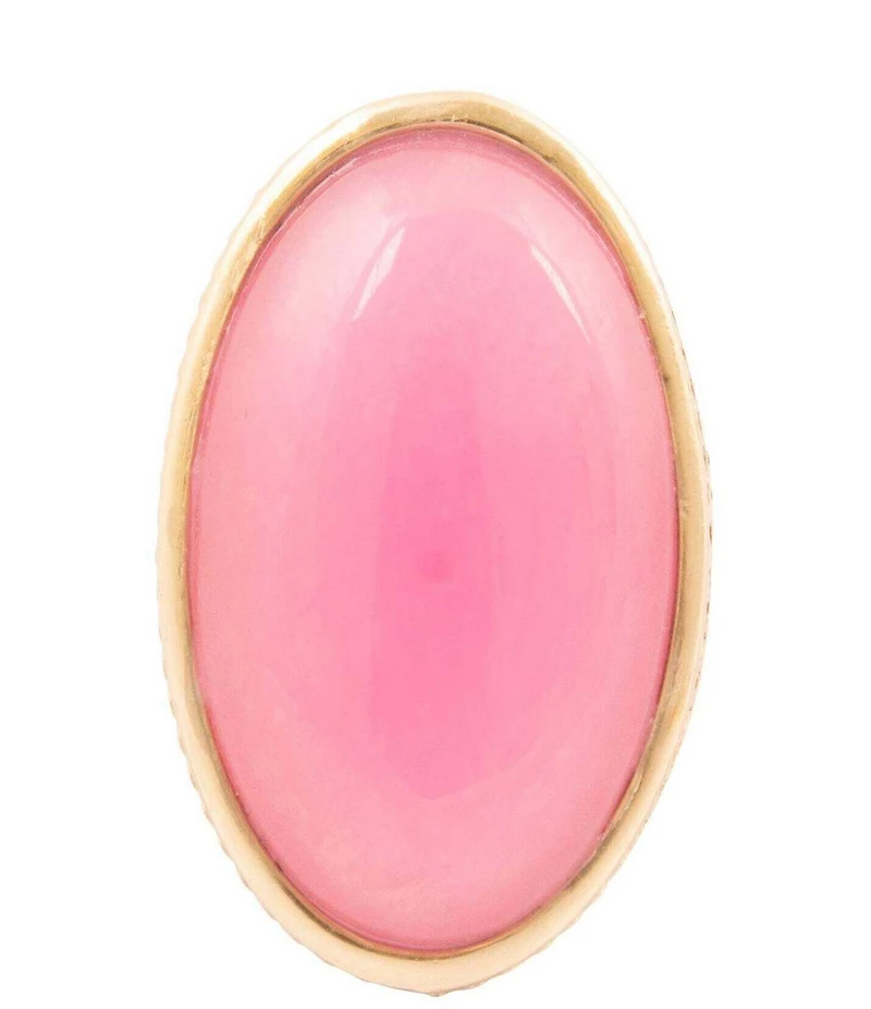 Barse Bronze and Pink Agate Ovation Statement Ring