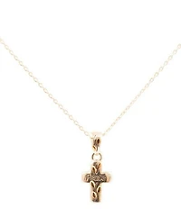 Barse Cross of Love Sterling Silver Pendant Necklace