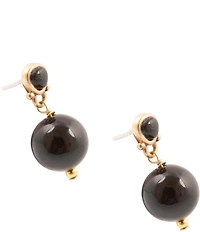 Barse Bronze Carly Genuine Stone Drop Earrings