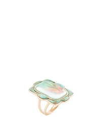 Barse Scenic Desert Sedona Blue Turquoise Golden Ring