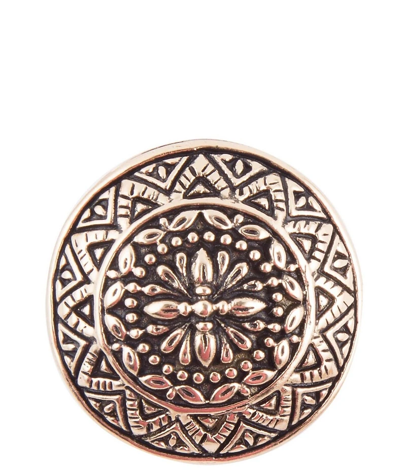 Barse Bronze Medallion Statement Ring