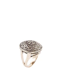 Barse Bronze Medallion Statement Ring
