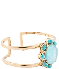 Barse Bronze, Opal and Turquoise Aurora Cuff Bracelet