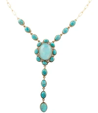Barse Bronze, Opal and Turquoise Aurora Y Necklace