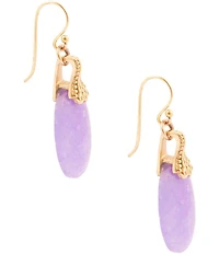 Barse Bronze Seville Purple Quartz Drop Earrings