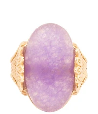 Barse Bronze Seville Purple Quartz Statement Ring