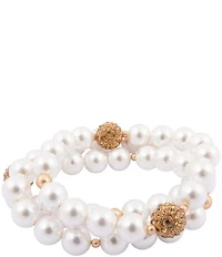 Barse Pearl Terra Luxe Stretch Bracelet Set