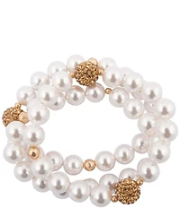 Barse Pearl Terra Luxe Stretch Bracelet Set