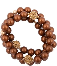 Barse Pearl Terra Luxe Stretch Bracelet Set