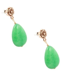 Barse Citrus Tide Jade Drop Earrings